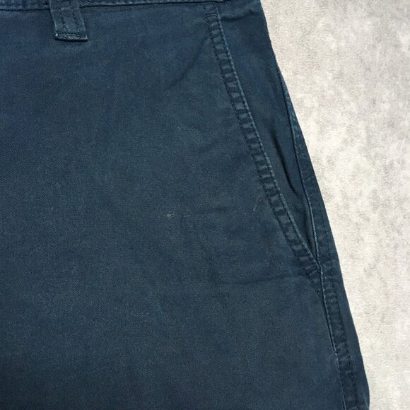 Tommy Bahama Mens Shorts size 32 Blue Flat Front Cotton Tencel Stretch Casual - Picture 10 of 13